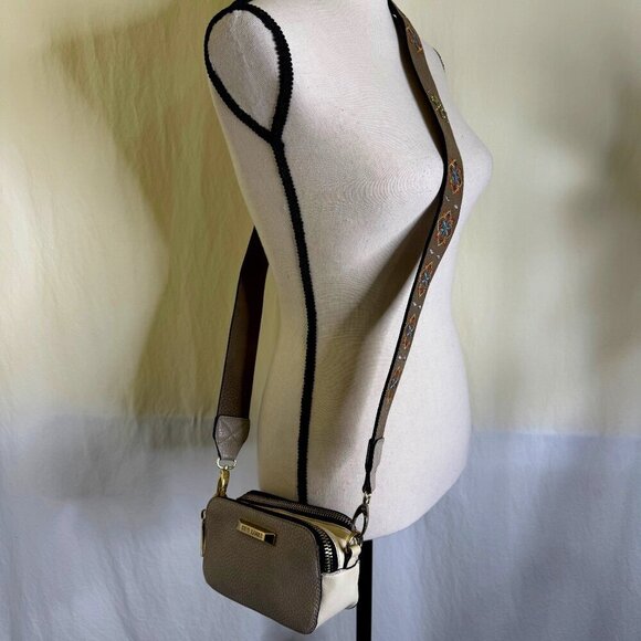 Hobo Steve Madden Shoulder Bag 3 Brown Shades Handbag Purse Crossbody Boho - Picture 1 of 15